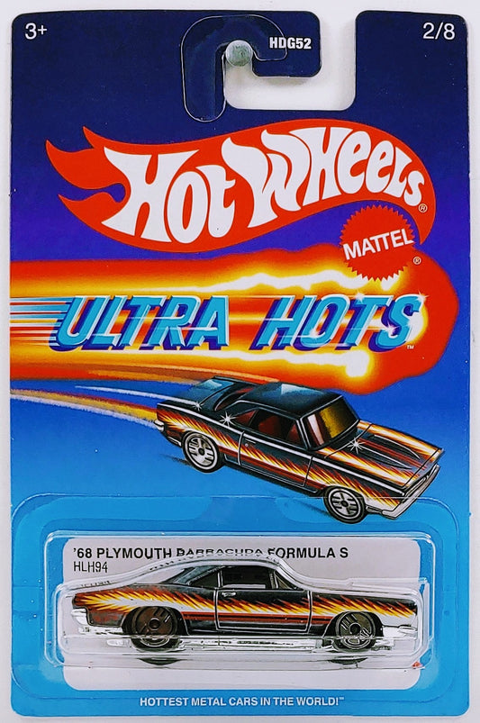 Hot Wheels 2023 - Ultra Hots 2/8 - '68 Plymouth Barracuda Formula S - Spectraflame Dark Gray - Target Exclusive