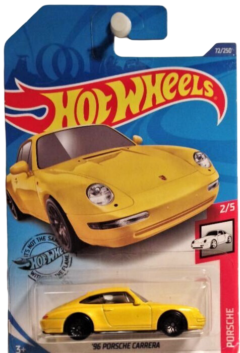 Hot Wheels 2020 - Collector # 072/250 - Porsche 2/5 - '96 Porsche Carrera - Yellow - IC