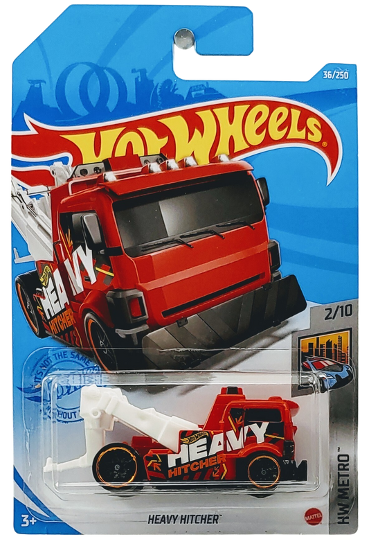 Hot Wheels 2021 - Collector # 036/250 - HW Metro 2/10 - Heavy Hitcher - Red - International Card (Copy)