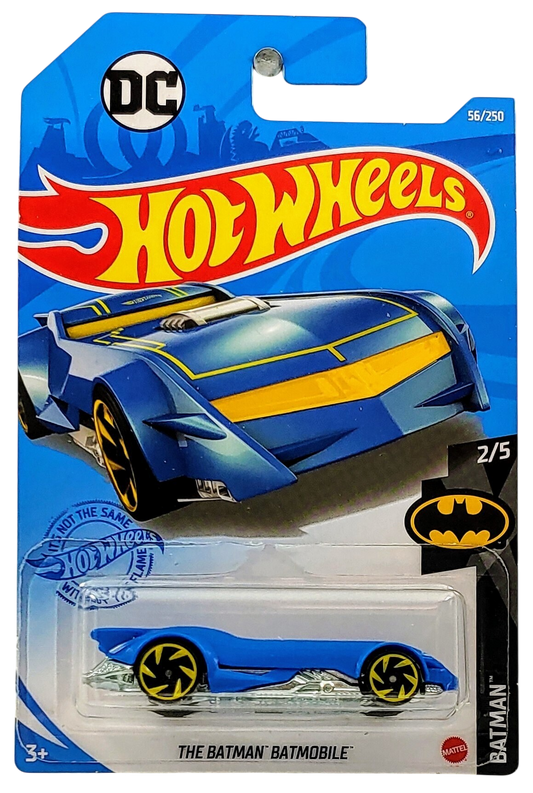 Hot Wheels 2021 - Collector # 056/250 - Batman Series 2/5 - The Batman Batmobile - Blue - International Card