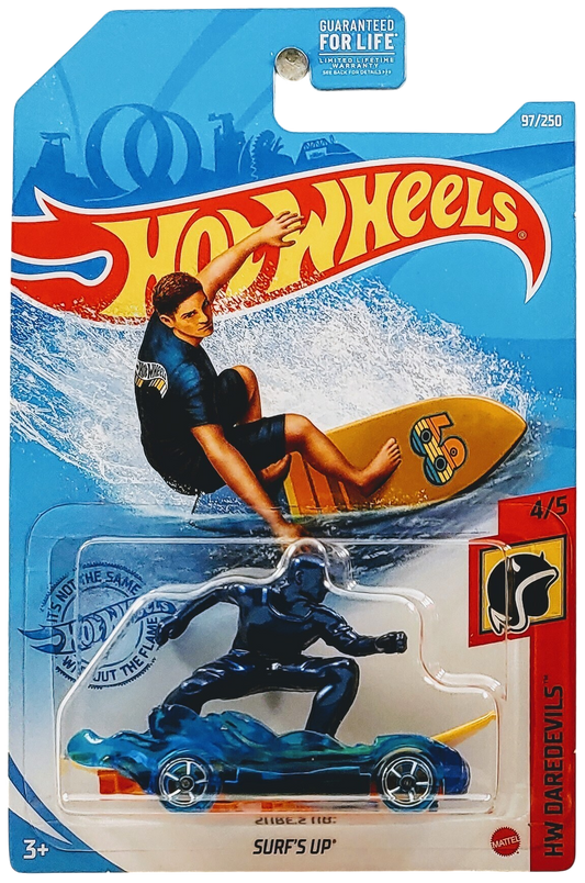 Hot Wheels 2021 - Collector # 097/250 - HW Daredevils 4/5 - Surf's Up - Blue - USA Card