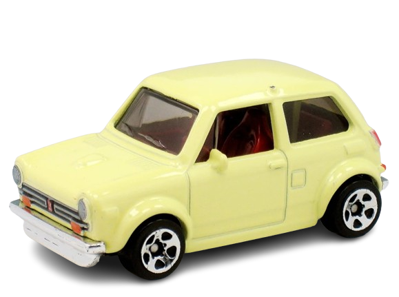 Hot Wheels 2021 - Collector # 187/250 - HW J-Imports 7/10 - New Models - CUSTOM '70 Honda N600 - Pale Yellow - USA Card