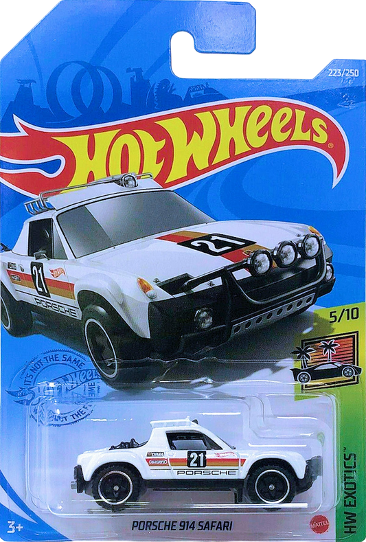 Hot Wheels 2021 - Collector # 223/250 - HW Exotics 05/10 - Porsche 914 Safari - White - International Long Card