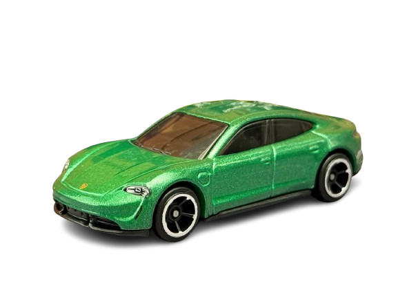 Hot Wheels 2023 - Collector # 149/250 - Factory Fresh 04/05 - Porsche Taycan Turbo S - Green - 5 Spoke - USA