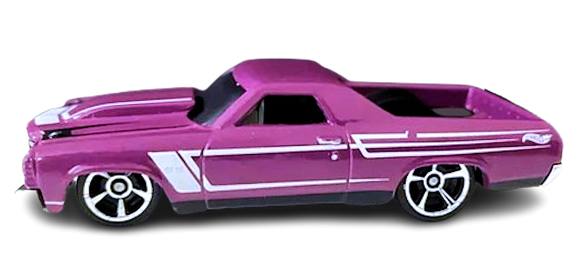 Hot Wheels 2024 - Collector # 132/250 - HW Hot Trucks 7/10 - '71 El Camino - Purple - M5 Wheels - USA Card