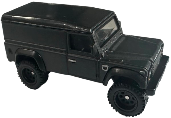 Hot Wheels 2025 - Premium / Fast & Furious 4/5 - Land Rover Defender 110 - Matte Black Body / Matte Black Base - Metal/Metal & Real Riders