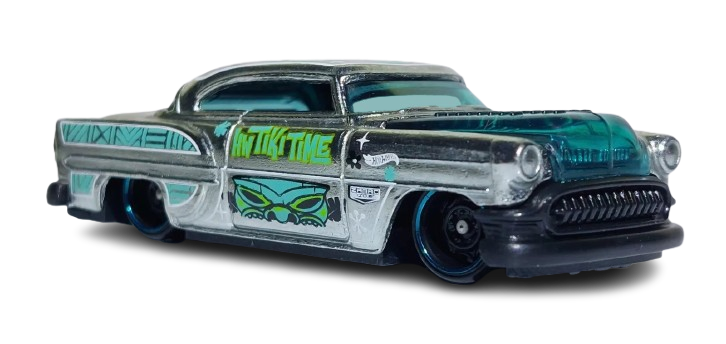 Hot Wheels 2025 - Collector # 012/250 - HW Art Cars 2/10 - ZAMAC 002 - Custom '53 Chevy - ZAMAC / 'HW Tiki Time' - Walmart Exclusive - USA Card