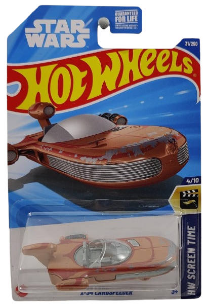 Hot Wheels 2025 - Collector # 031/250 - HW Screen Time 4/10 / Star Wars - X-34 Landspeeder - Brown - USA Card