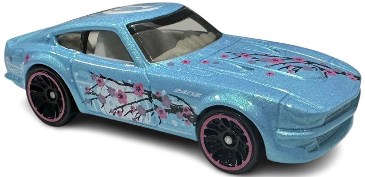 Hot Wheels 2025 - Collector # 062/250 - HW Art Cars 4/10 - Datsun 240Z - Pearl Light Blue - J5 Wheels - USA Card