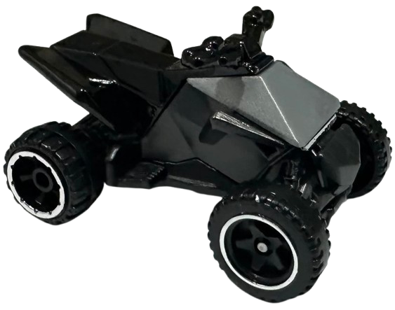 Hot Wheels 2025 - Collector # 082/250 - HW Dirt 4/10 - New Models - Tesla Cyberquad - Metalflake Silver - USA Card