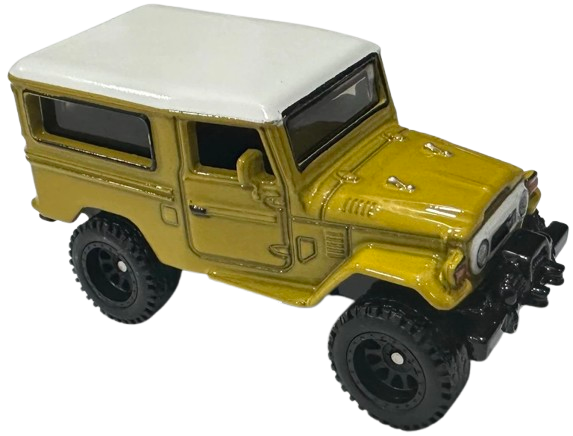 Hot Wheels 2025 - Premium / Boulevard # 119 / Mix 1 - Toyota Land Cruiser FJ43 - Yellow Gold - Metal/Metal & Real Riders - Walmart Exclusive