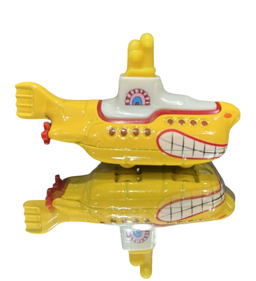 Hot Wheels 2025 - Premium / Pop Culture / Mix 2 - The Beatles Yellow Submarine - Yellow - Metal/Metal & Real Riders