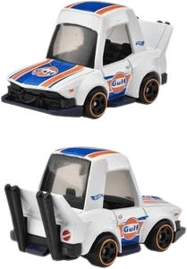 Hot Wheels 2025 - Silver Series / Tooned / Gulf Racing # 4/5 - Manga Tuner - White - S5 Wheels - Walmart Exclusive