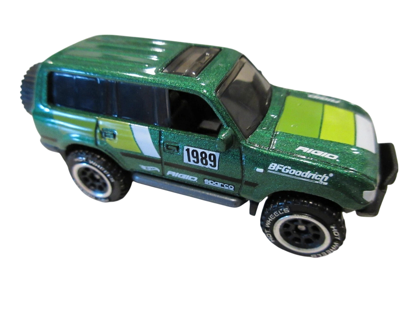 Hot Wheels 2025 - Silver Series / Theme Series / Toyota Series 4/5 - Toyota Land Cruiser 80 - Metalflake Green / #1989 - Off-Road Steelie (ORSW6) Wheels - Walmart Exclusive