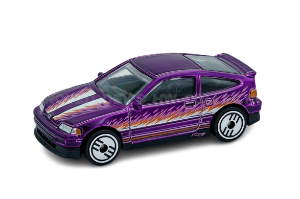 Hot Wheels 2025 - Ultra Hots 4/8 - '88 Honda CR-X - Spectraflame Purple - UH Wheels - Target Exclusive - Retro Ultra Hots Blister Card