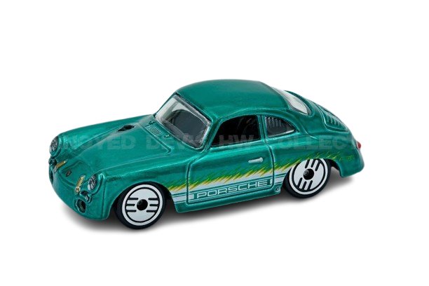 Hot Wheels 2025 - Ultra Hots 5/8 - Porsche 356 Outlaw - Spectraflame Green - UH Wheels - Target Exclusive - Retro Ultra Hots Blister Card