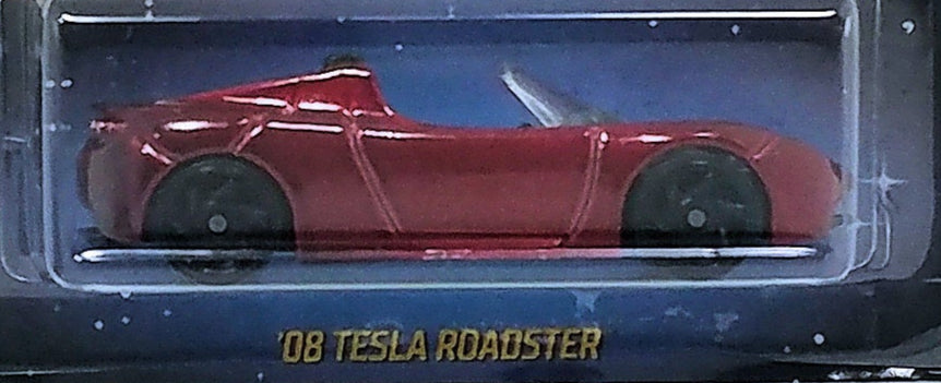 Hot Wheels 2019 - Greetings From Space - '08 Tesla Roadster - Dark Red - Special USA Card