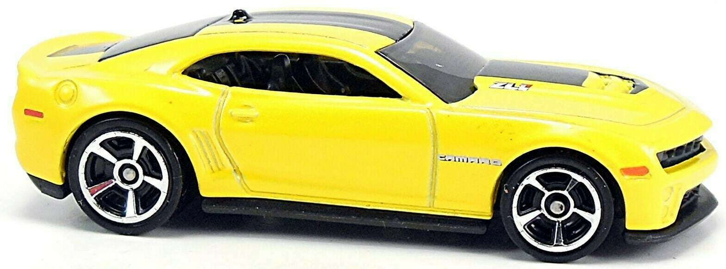 Hot Wheels 2012 - Collector # 009/247 - New Models 9/50 - '12 Camaro ZL1 - Yellow - Kroger Exclusive! - USA Card