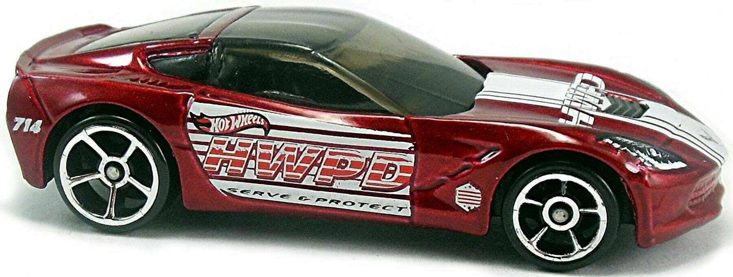 Hot Wheels 2017 - Collector # ---/365 - Red Edition 01/12 - '14 Corvette Stingray - Red Metallic - Target Exclusive - USA Card