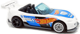 Hot Wheels 2018 - Collector # 040/365 - Nightburnerz 3/10 - '15 Mazda MX-5 Miata - White - USA '50th' Card