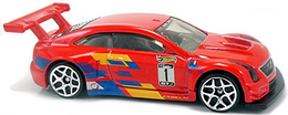 Hot Wheels 2018 - Collector # 198/365 - Legends of Speed 7/10 - New Models - '16 Cadillac ATS-V R - Red - USA 50th Card
