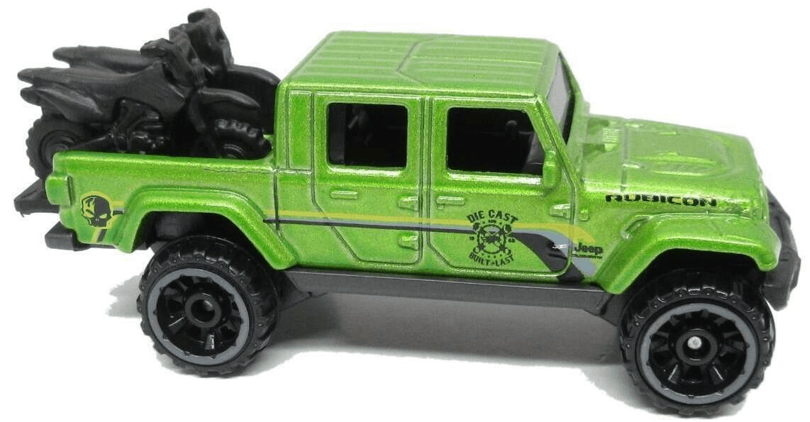 Hot Wheels 2021 - Collector # 117/250 - HW Getaways 5/5 - '20 Jeep Gladiator - Metalflake Lime Green - USA Card
