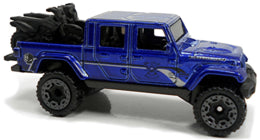 Hot Wheels 2021 - Collector # 117/250 - HW Getaways 5/5 - '20 Jeep Gladiator - Dark Blue - International Long Card