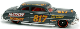 Hot Wheels 2020 - Collector # 140/250 - Rod Squad 4/10 - '52 Hudson Hornet - Dark Gray - USA