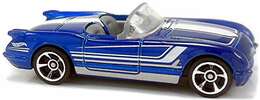Hot Wheels 2018 - Collector # 192/365 - Then And Now 3/10 - '55 Corvette - Blue - USA 50th Card with Factory Sticker