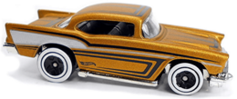 Hot Wheels 2022 - Collector # 044/250 - Chevy Bel Air 3/5 - '57 Chevy - Gold - IC