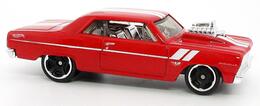 Hot Wheels 2024 - Collector # 157/250 - Muscle Mania 2/5 - '64 Chevy Chevelle SS - Red / White Stripes - International Card
