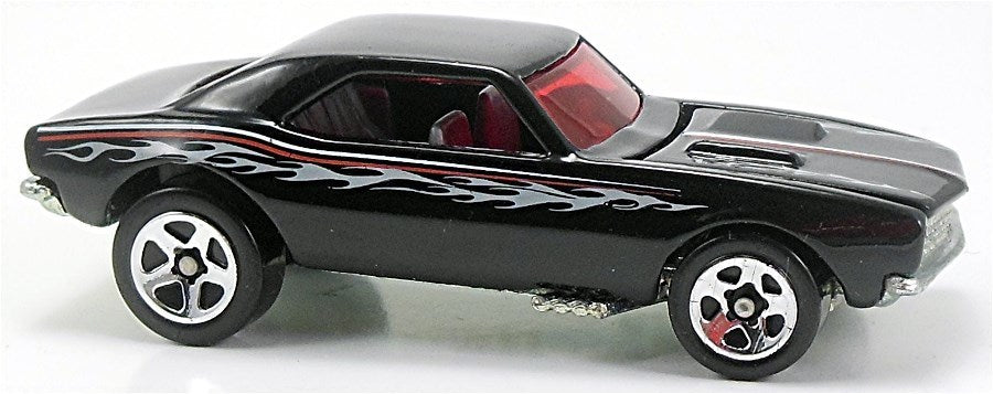Hot Wheels 2006 - Collector # 086/223 - Motown Metal 4/5 - '67 Camaro - Black - 5 Spoke Wheels - Opening Hood - USA Card