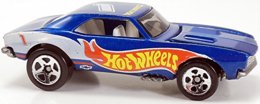 Hot Wheels 1998 - Collector # 725 - Race Team Series IV 1/4 - '67 Camaro - Blue - 5 Spokes - Malaysia Base
