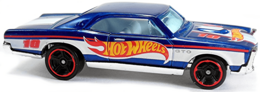Hot Wheels 2012 - Collector # 173/247 - HW Racing 3/10 - '67 Pontiac GTO - Blue - USA
