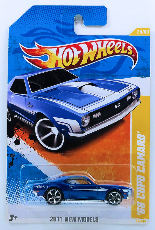 Hot Wheels 2011 - Collector # 025/244 - New Models 25/50 - '68 COPO Camaro - Blue - USA