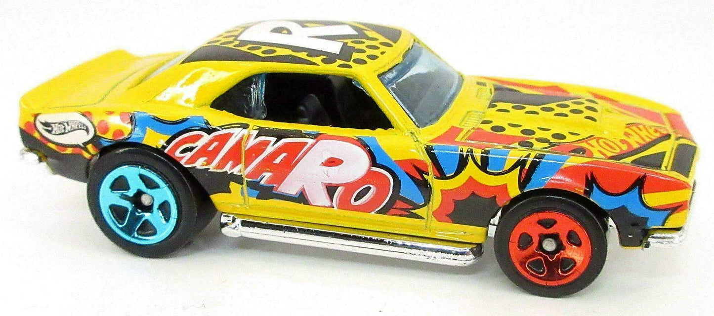 Hot Wheels 2023 - Collector # 063/250 - HW Art Cars 5/10 - '68 COPO Camaro - Yellow / 'R' - USA