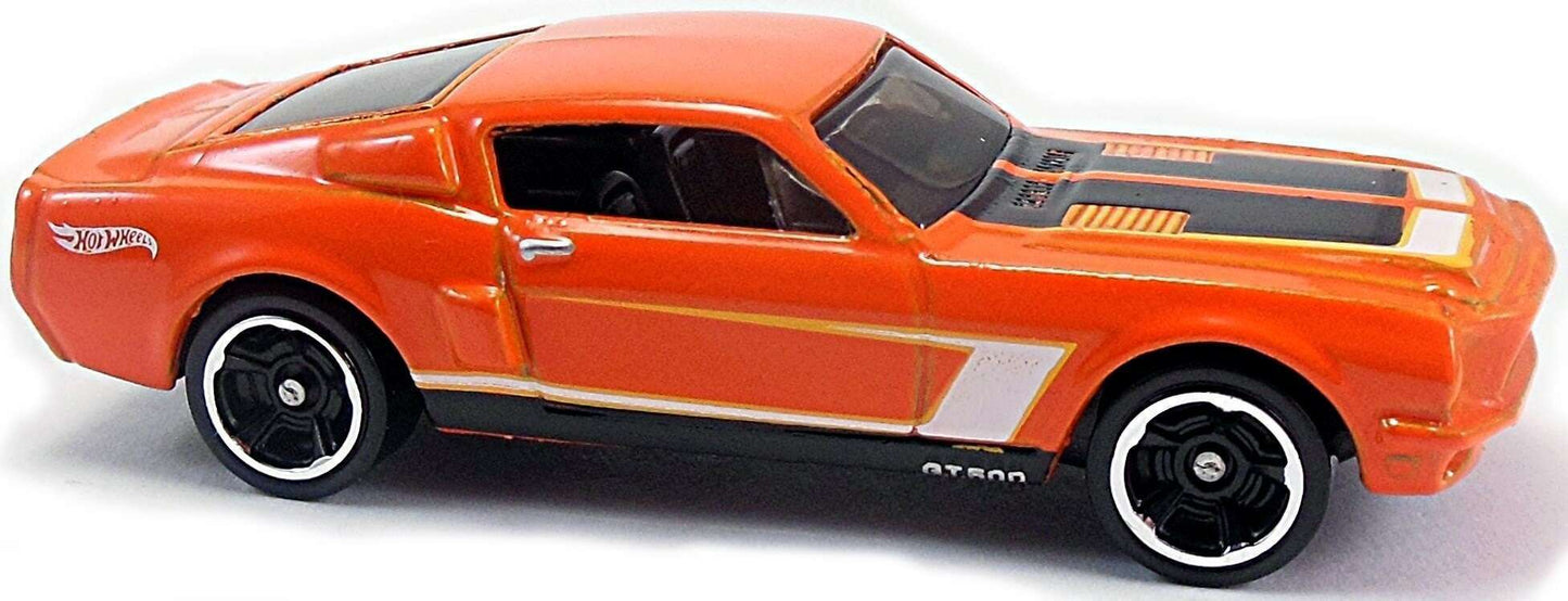 Hot Wheels 2016 - Collector # 105/250 - Then And Now 5/10 - '68 Shelby GT500 - Orange - MC5 Wheels - USA 'Showdown' Card