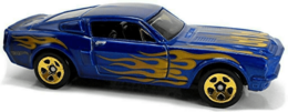 Hot Wheels 2020 - Collector # 169/250 - HW Flames 05/10 - '68 Shelby GT500 - Blue - USA Card