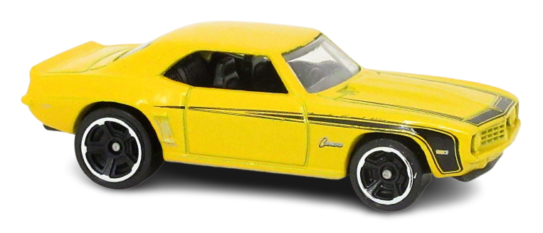 Hot Wheels 2022 - Collector # 193/250 - Muscle Mania 2/10 - '69 COPO Camaro - Yellow - USA