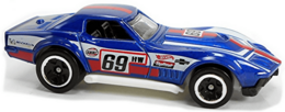 Hot Wheels 2022 - Collector # 079/250 - Retro Racers 6/10 - '69 COPO Corvette - Blue - USA