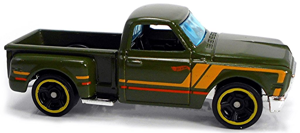 Hot Wheels 2020 - Collector # 202/250 - HW Hot Trucks 10/10 - '69 Chevy Pickup - Olive Green