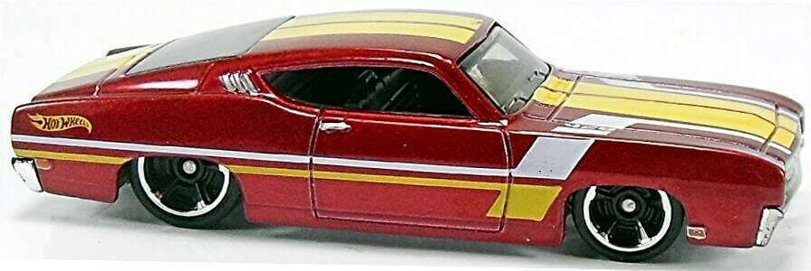 Hot Wheels 2014 - Collector # 235/250 - HW Workshop / Muscle Mania - '69 Ford Torino Talladega - Red - USA Card