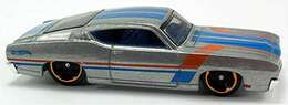 Hot Wheels 2014 - Collector # 235/250 - HW Workshop / Muscle Mania - '69 Ford Torino Talladega - Silver - USA