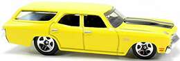 Hot Wheels 2009 - Collector # 019/166 - HW Premiere 19/42 - '70 Chevelle SS Wagon - Yellow - IC