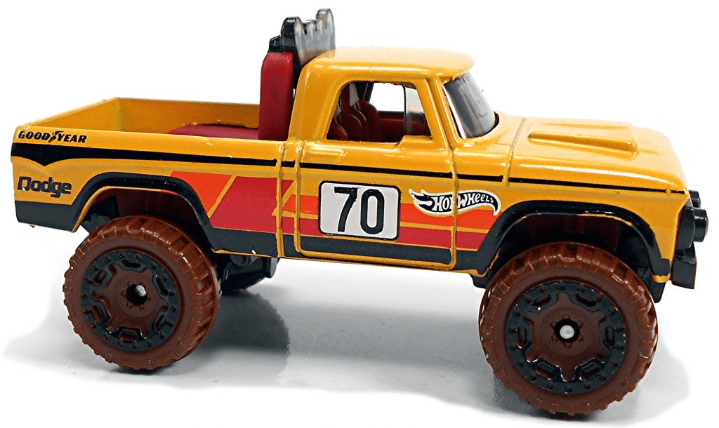 Hot Wheels 2021 - Collector # 003/250 - Baja Blazers 2/10 - '70 Dodge Power Wagon - Yellow - USA Card