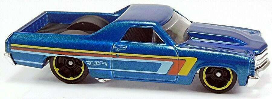 Hot Wheels 2013 - Collector # 233/250 - HW Showroom / Muscle Mania - '71 El Camino - Metallic Blue - USA Card