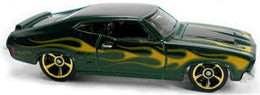 Hot Wheels 2020 - Collector # 220/250 - HW Flames 7/10 - '73 Ford Falcon XB - Dark Green - USA Card