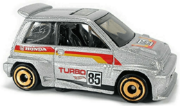 Hot Wheels 2020 - Collector # 011/250 - HW Race Day 5/10 - '85 Honda City Turbo II - Silver - USA Card
