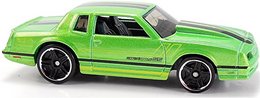 Hot Wheels 2020 - Collector # 196/250 - Muscle Mania 6/10 - '86 Monte Carlo SS - Green - USA Card