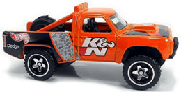 Hot Wheels 2020 - Collector # 128/250 - HW Speed Graphics 6/10 - '87 Dodge D100 - Orange / K&N Filters - USA Card